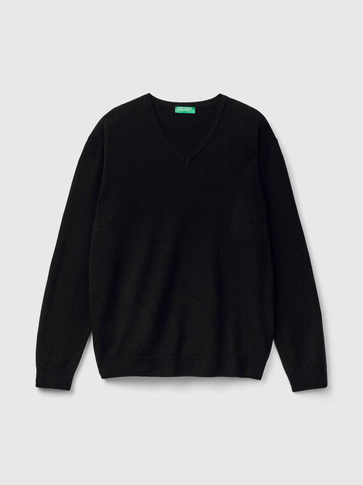 V NECK SWEATER L/S Homme image number 4